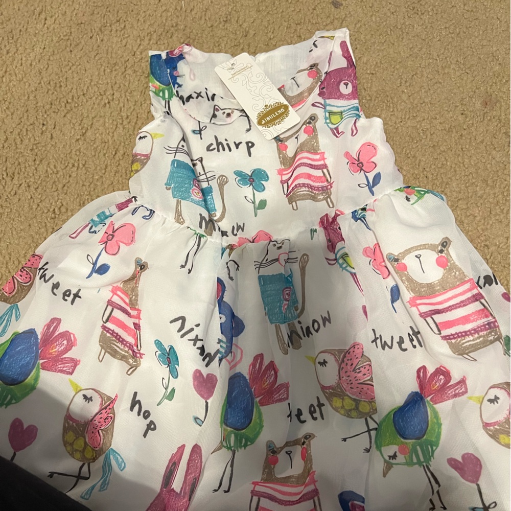 Kids cute animals looking to be hand drawn. No size,  2T or 3T
